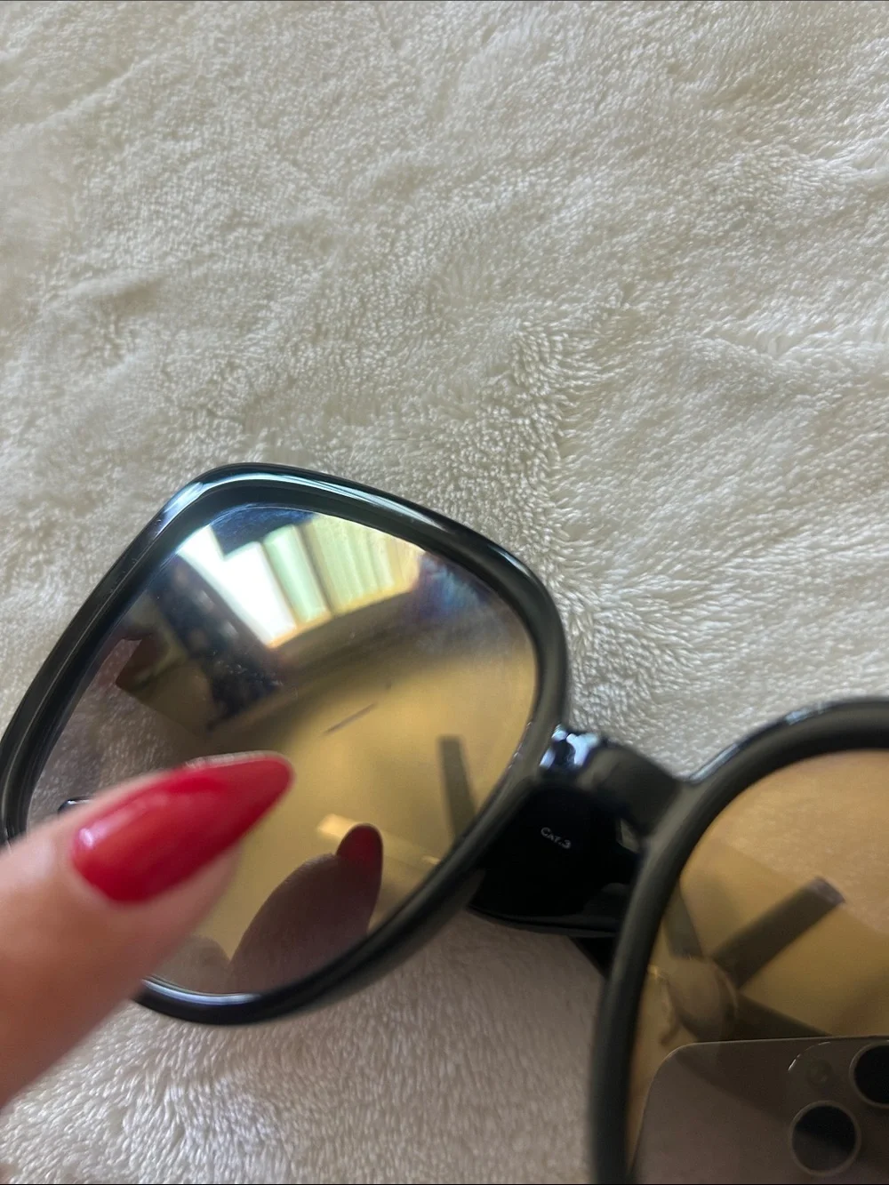 Kurt Geiger Black Sunglasses with Brown Lenses